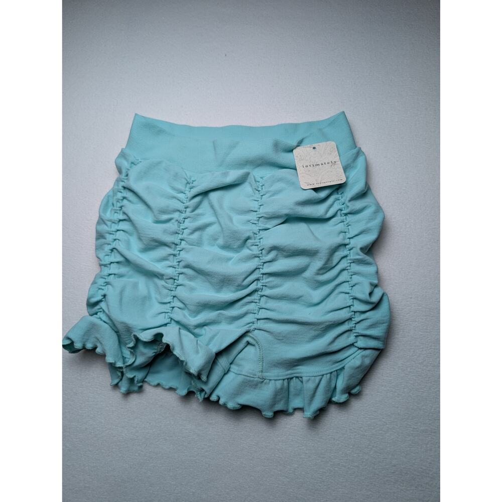 Free People Intimates NWT Ruffle Light Blue XS Shorts